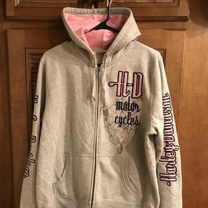 Harley Davidson zipper sweat jacket